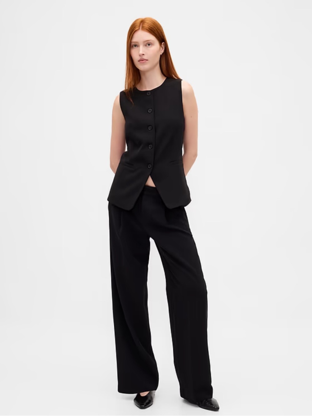 GAP Low rise pleated trouser
